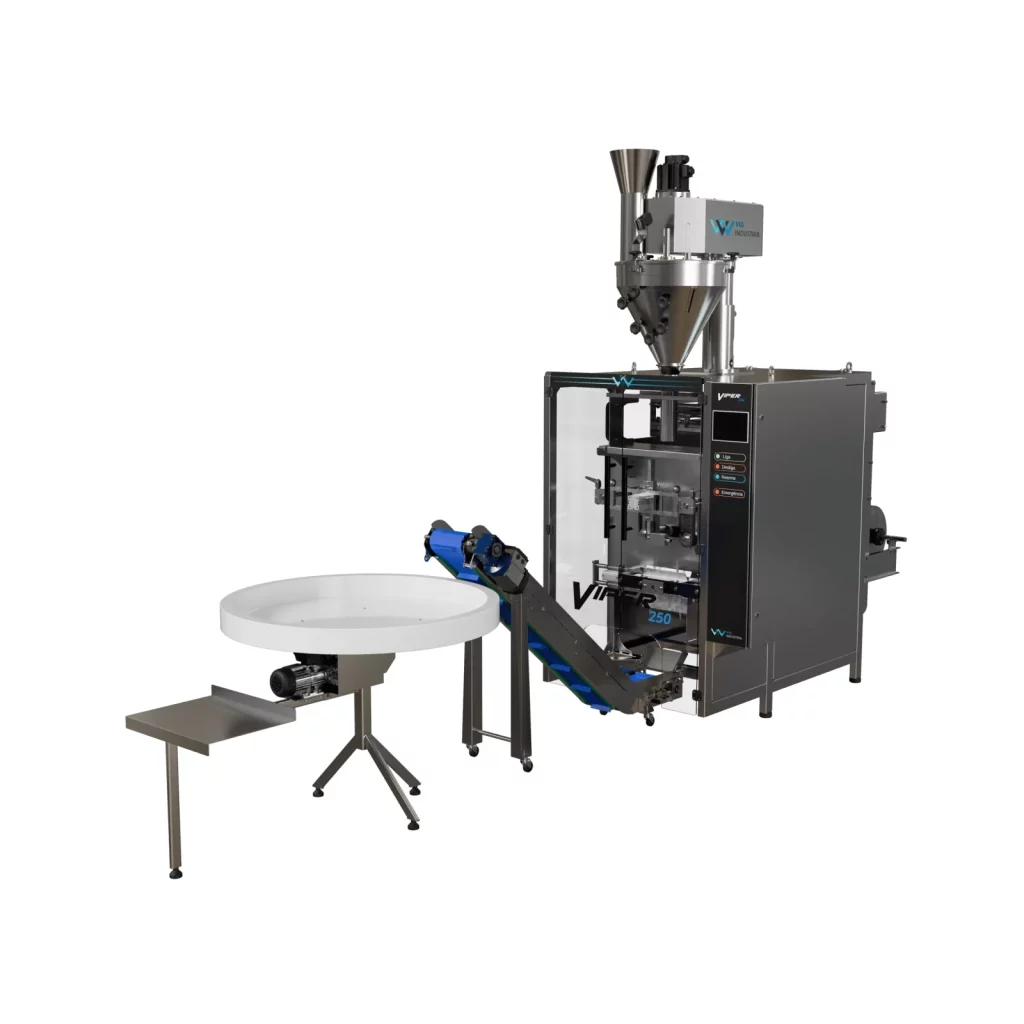 Linha Automática de Alta Performance para Pós (Até 60 PPM) - conjunto de equipamentos VID Indústria